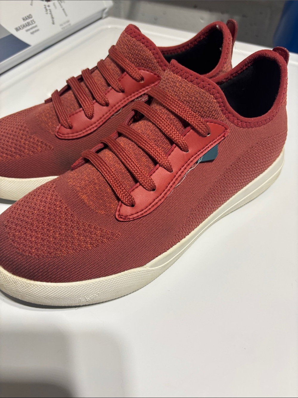 VESSI Weekend Slip-On Sneakers in Red - Picture 2 of 6